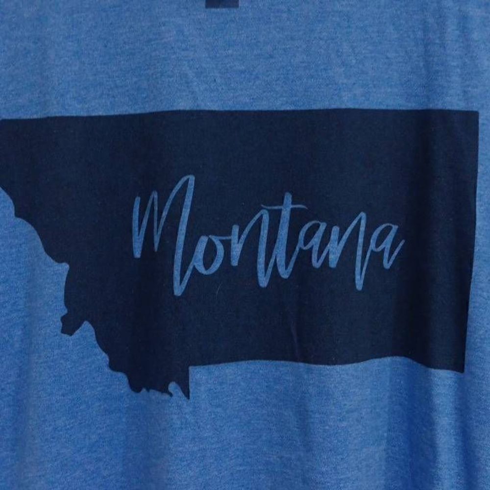 Montana, (Softstyle), Cool blue and super soft & comfy